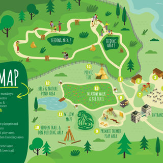 Monkeyforest Souvenirguide 2025 Map